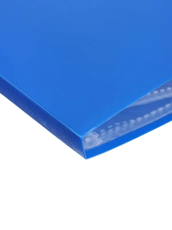 Папка с 20 вкладышами А5, 500 мкм, Calligrata, текстура &laquo;песок&raquo;, синяя