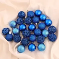 Ёлочные шары &laquo;Феерия&raquo;, d=4 см, набор 35 шт., синие