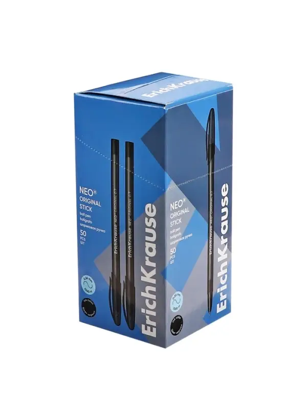 Ручка шариковая ErichKrause Neo Original, игольчатый узел 0.7 мм, чернила чёрные, супермягкое письмо, длина линии письма 1000 метров Ручка шариковая ErichKrause Neo Original, игольчатый узел 0.7 мм, чернила чёрные, супермягкое письмо, длина линии письма 1000 метров