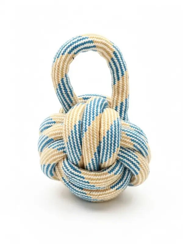 Игрушка для больших, канатная "Огромный мяч с петлей",до 25 см, до 340 гр