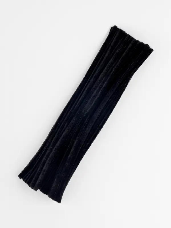 Синельная проволока, набор 50 шт., чёрная, 30 см