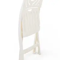Стул садовый Decorona DeRiviera, 46&times;50&times;82 см, складной, пластиковый, белый