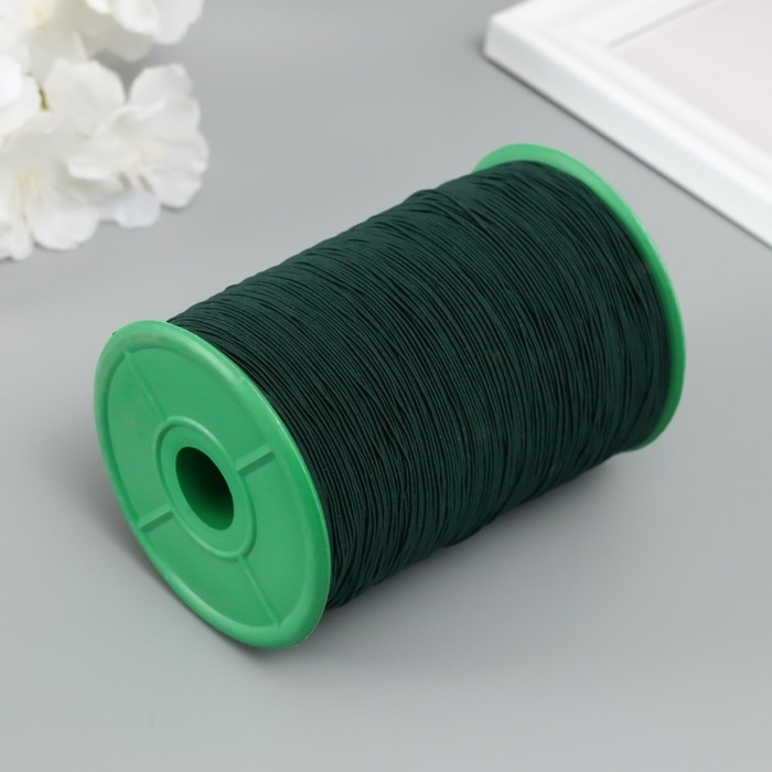 Спандекс для бисера, длина 500 м, цв. зелёный Спандекс для бисера, длина 500 м, цв. зелёный