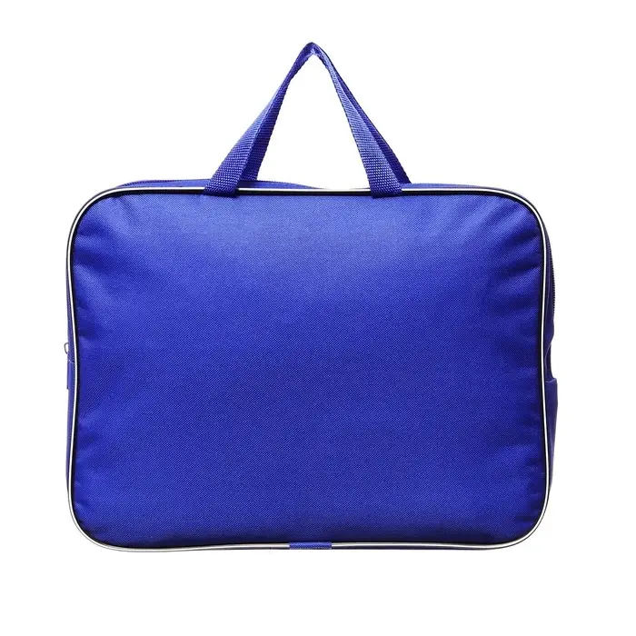 Папка с ручками текстильная А4, 350&times;270&times;70 мм, Calligrata &laquo;Офис&raquo;, внутренний карман, синяя