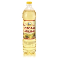 Масло подсолнечное «Золотая Капелька», 1 л