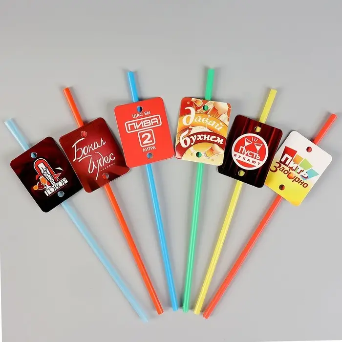 Трубочки для коктейлей «Шоу», в наборе 6 штук Трубочки для коктейлей «Шоу», в наборе 6 штук