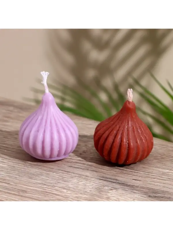 Свеча "Луковица" 5х5х5 см, соевый воск МИКС