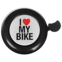Звонок велосипедный I love my bike, чёрный
