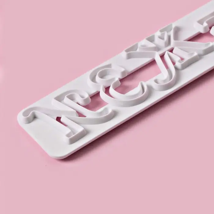 Печати для теста Доляна &laquo;Алфавит&raquo;, 4 шт., 24&times;15&times;0.3 см, белые