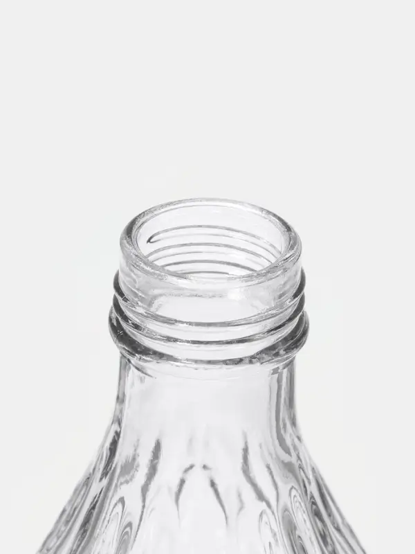 Бутыль для соусов и масла &laquo;Ромб&raquo;, 1 л, 9.5&times;25.5 см, с металлической крышкой, стекло