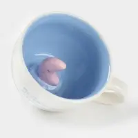 Кружка Доляна &laquo;Луна&raquo;, 475 мл, керамика, с фигуркой, белая, голубая