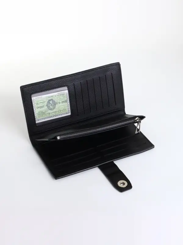 Портмоне мужское, на магните, чёрное