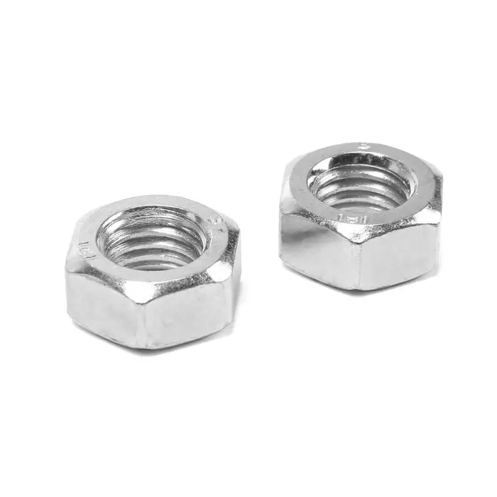 Гайка ТУНДРА, шестигранная, DIN 934, класс прочности 6, оцинкованная, М14, 2 шт