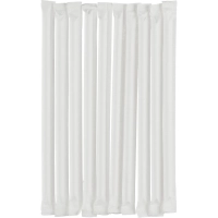 Трубочка для коктейля бумажная 8 мм., Длина 197 мм. В инд. уп., 1000шт/уп