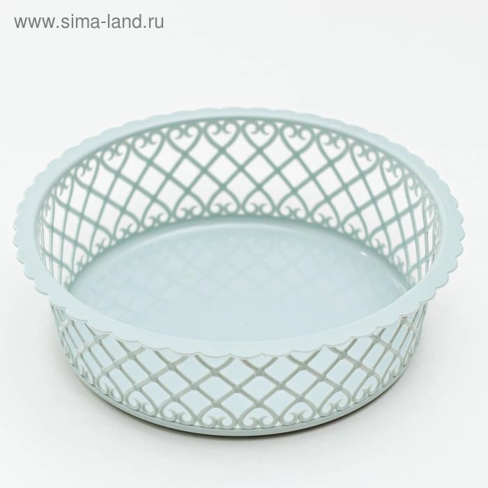 Ваза для хлеба и фруктов Amor, d=21 см, круглая, цвет МИКС