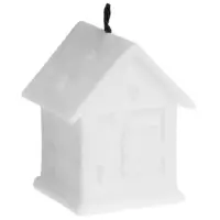 Светодиодная фигура &laquo;Домик белый&raquo;, 6.5&times;5.5 см, от батареек 3хAG10, свечение тёплое белое