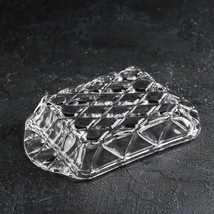 Маслёнка стеклянная Доляна «Венеция», 17,5×10,5×6,5 см Маслёнка стеклянная Доляна «Венеция», 17,5×10,5×6,5 см