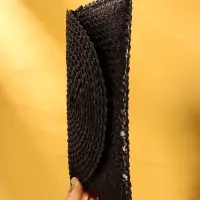 Сумка клатч плетёная из пальмового листа, 28×16×2 см, чёрная Сумка клатч плетёная из пальмового листа, 28×16×2 см, чёрная