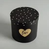 Набор коробок для цветов 4 в 1, упаковка подарочная, &laquo;Чёрно-белый&raquo;, 14&times;14&times;13 см - 20&times;20&times;17.5 см