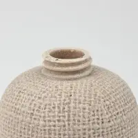 Набор для ванной "Плетение" 2 предмета (дозатор для мыла, стакан), цвет бежевый