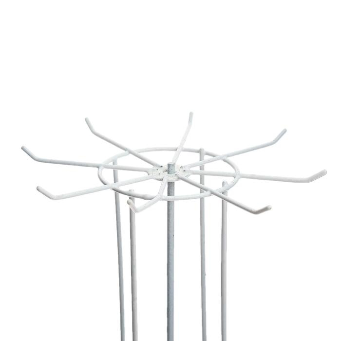 Вертушка, 2 яруса по 8 крючков, 13×13×40 см, цвет белый Вертушка, 2 яруса по 8 крючков, 13×13×40 см, цвет белый