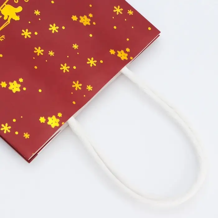 Пакет бумажный подарочный новогодний с тиснением, «На встречу Новому Году» 16×12×6 см Пакет бумажный подарочный новогодний с тиснением, «На встречу Новому Году» 16×12×6 см