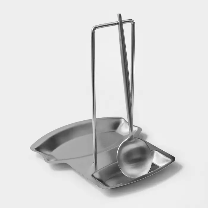 Подставка для крышки и ложки, 19.5&times;16 см, нержавеющая сталь