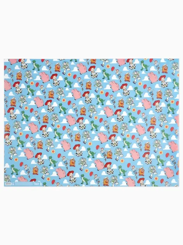 Бумага упаковочная глянцевая &laquo;Игрушки&raquo;, 50&times;70 см, 1 лист