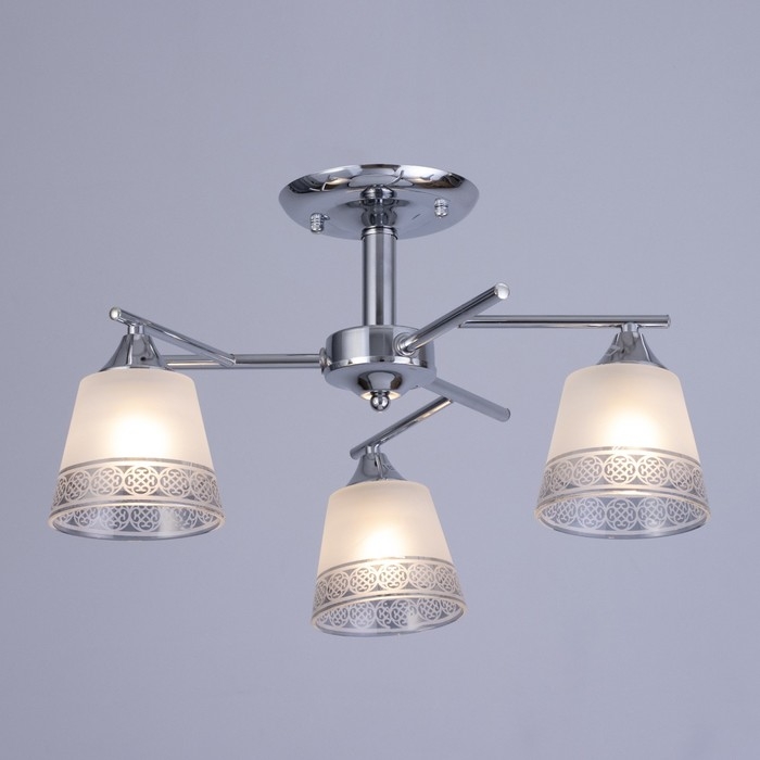 Светильник потолочный Ангела 52х52х27 , 3х60Вт Е27, Хром Светильник потолочный Ангела 52х52х27 , 3х60Вт Е27, Хром