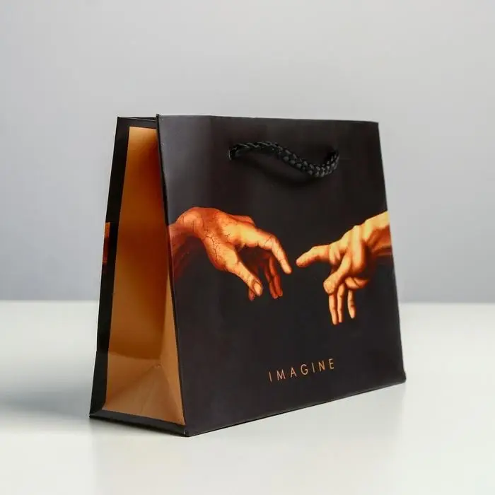 Пакет подарочный ламинированный горизонтальный, упаковка, &laquo;Imagine&raquo;, S 15 х 12 х 5.5 см