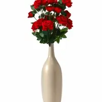 Цветы искусственные &laquo;Роза триада&raquo;, 7&times;62 см, красные
