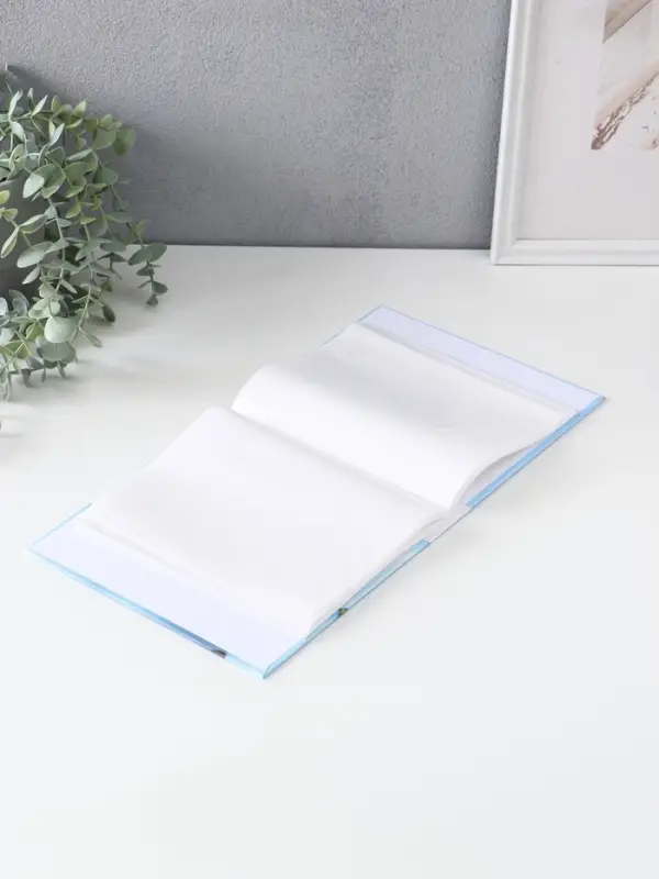 Фотоальбом на 40 фото 13х18 см Фотоальбом на 40 фото 13х18 см "Новогодний домик" в коробке тисн.серебро 5х18х20,8 см