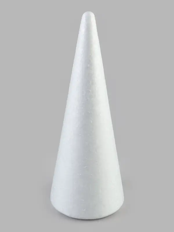 Конус из пенопласта, размер 25&times;9 см, 1 шт.