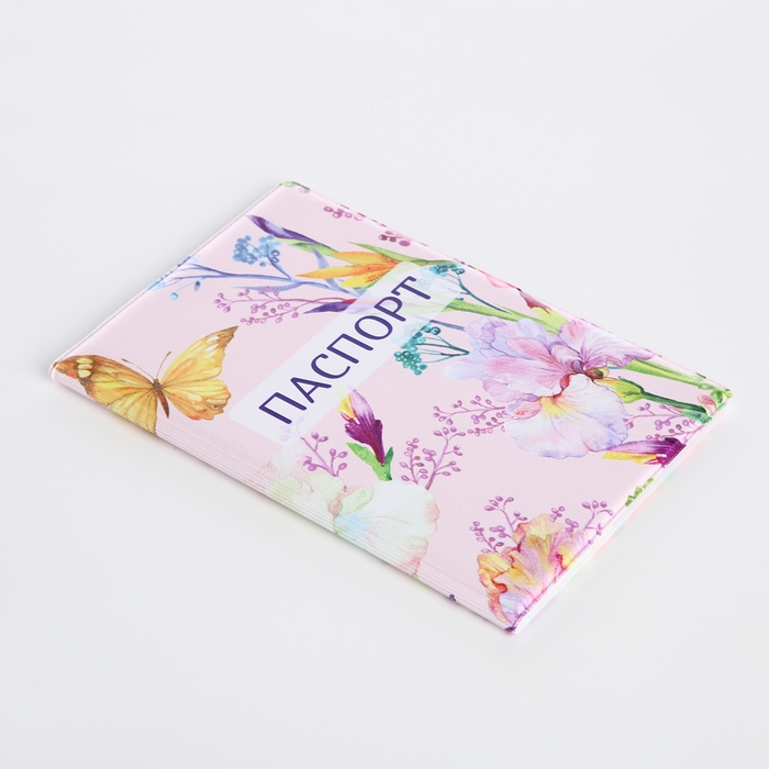 Обложка для паспорта, цвет розовый/разноцветный Обложка для паспорта, цвет розовый/разноцветный
