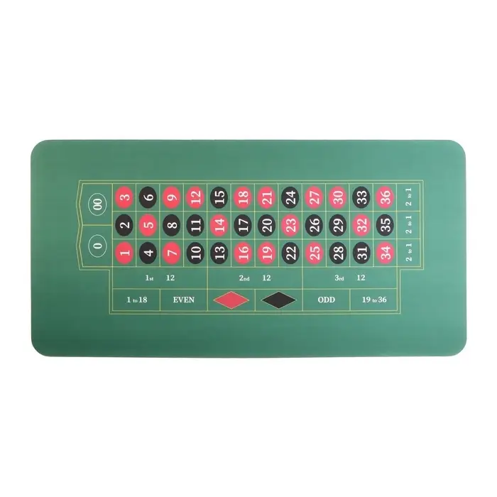 Сукно для игры в рулетку, прорезиненный, 120&times;60 см, толщина 3 мм