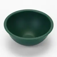 Миска для животных &laquo;Дубль Мини&raquo;, 200 мл, покрытие софт-тач, пластик, цвет изумруд