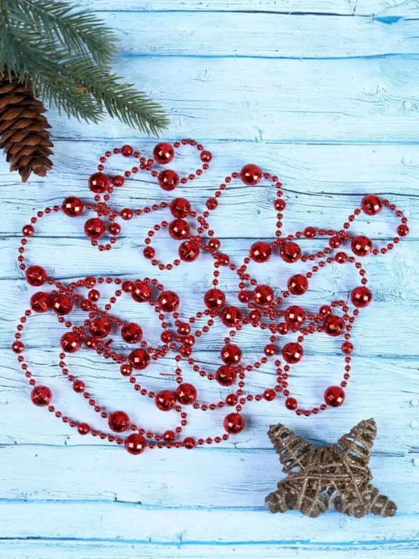 Бусы на ёлку &laquo;Шары&raquo;, длина 2.7 м, d=14 мм, МИКС