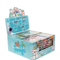 Набор маркеров-текстовыделителей &laquo;Лапки блеск&raquo;, 3 цвета, скошенный наконечник, узел 4 мм, МИКС