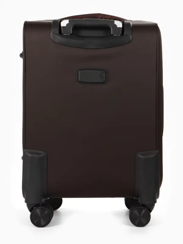 Чемодан на колёсах TEXTURA, кодовый замок, с увеличением, 36&times;25&times;58 см, 20", коричневый