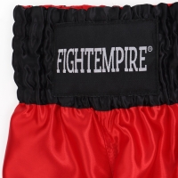 Шорты для тайского бокса FIGHT EMPIRE, р. L, цвет красный