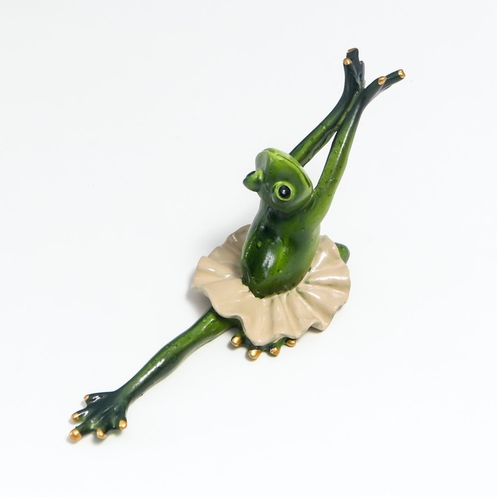 Сувенир полистоун лак Сувенир полистоун лак "Лягуха балерина - трагедия" 8х6х17 см