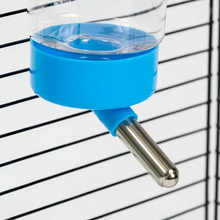 Поилка для клетки, 400 мл, 9 х 6 х 20 см, голубая Поилка для клетки, 400 мл, 9 х 6 х 20 см, голубая