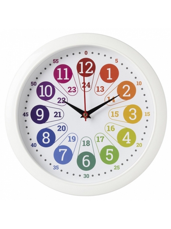 Часы настенные  Часы настенные "Время учиться", детские, развивающие, d-29см, белые