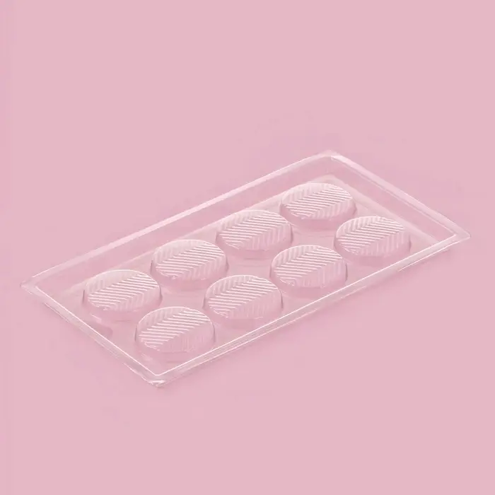 Форма для шоколада и конфет «Зигзаг», 8 ячеек, 22×11 см, прозрачная
