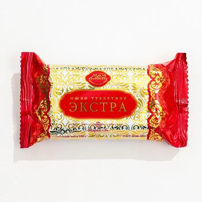 Туалетное мыло в упаковке Экстра Э, 100 гр