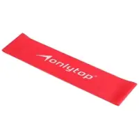 Фитнес-резинка ONLYTOP, 30.5&times;7.6&times;0.05 см, нагрузка 4 кг, цвет фуксия