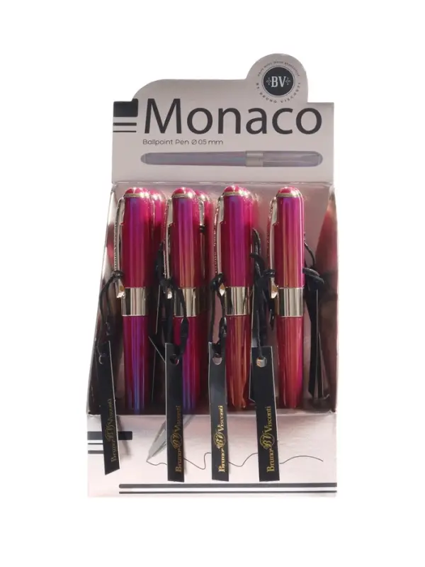 Ручка шариковая BrunoVisconti. MONACO.PEARL 0.5мм, стерж/син, пурпурн корп Ручка шариковая BrunoVisconti. MONACO.PEARL 0.5мм, стерж/син, пурпурн корп