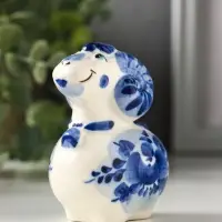 Статуэтка фарфоровая &laquo;Фигурка: Баран Русский&raquo;, авторская роспись, 8 см