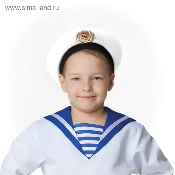 Бескозырка белая, р. 55–56 см Бескозырка белая, р. 55–56 см