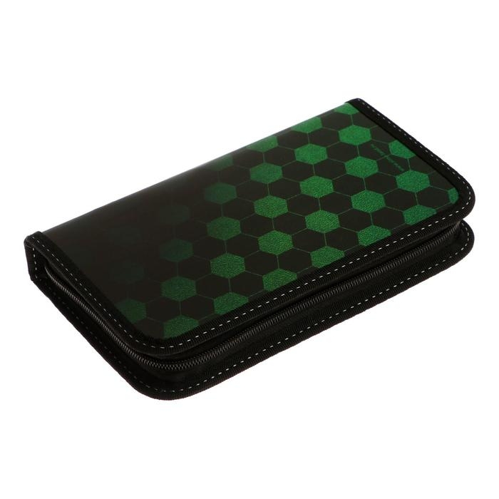 Пенал 1 секция 115 х 205 х 30 мм, Calligrata Пенал 1 секция 115 х 205 х 30 мм, Calligrata "Футбол", ламинированный картон